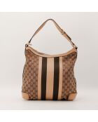 Sac Hobo Web Stripe beige - 30 x 29 x 13 cm