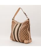 Sac Hobo Web Stripe beige - 30 x 29 x 13 cm