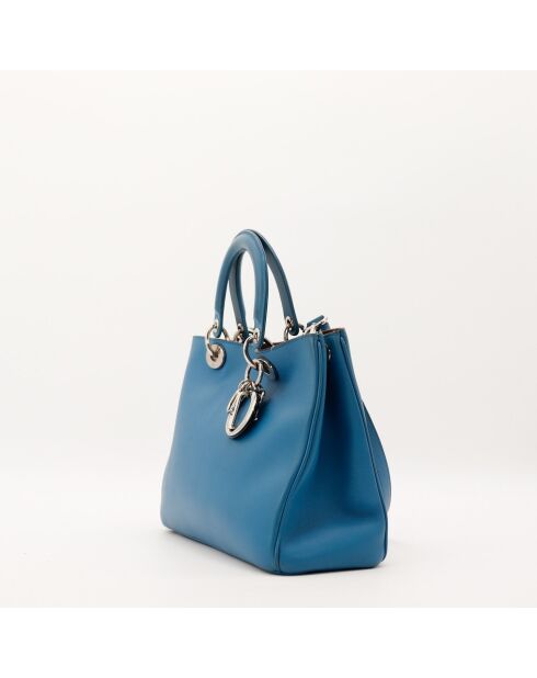 Sac en cuir Diorissimo bleu - 38 x 24 x 13 cm