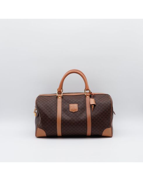 Sac Boston Macadam marron - 42 x 21.5 x 21.5 cm