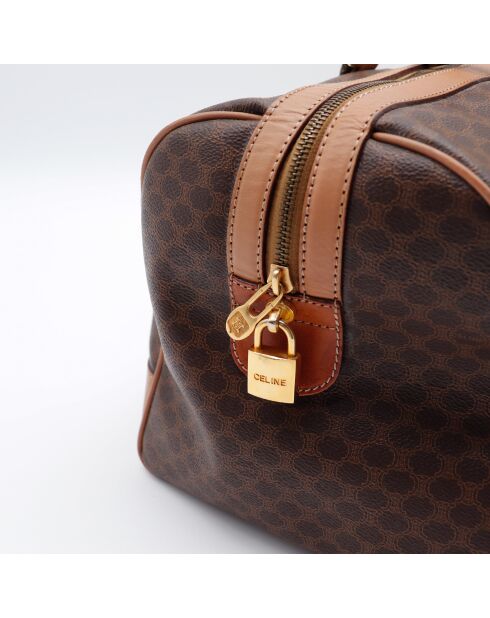 Sac Boston Macadam marron - 42 x 21.5 x 21.5 cm