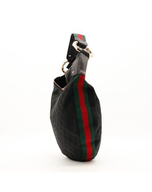 Sac Hobo Bambou marron - 37 x 30 x 6 cm