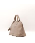 Sac en cuir Alma PM épi taupe - 32 x 23 x 15 cm