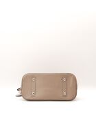 Sac en cuir Alma PM épi taupe - 32 x 23 x 15 cm
