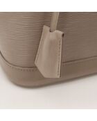 Sac en cuir Alma PM épi taupe - 32 x 23 x 15 cm