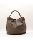 Sac en cuir Roady kaki - 32 x 32 x 17 cm