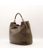 Sac en cuir Roady kaki - 32 x 32 x 17 cm