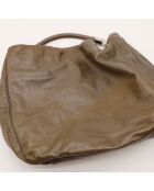 Sac en cuir Roady kaki - 32 x 32 x 17 cm