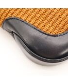 Sac Jackie Raffia orange - 27 x 19 x 5 cm