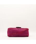 Sac en cuir Mama Baguette fuchsia - 34 x 22 x 13 cm