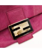 Sac en cuir Mama Baguette fuchsia - 34 x 22 x 13 cm