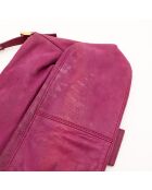 Sac en cuir Mama Baguette fuchsia - 34 x 22 x 13 cm