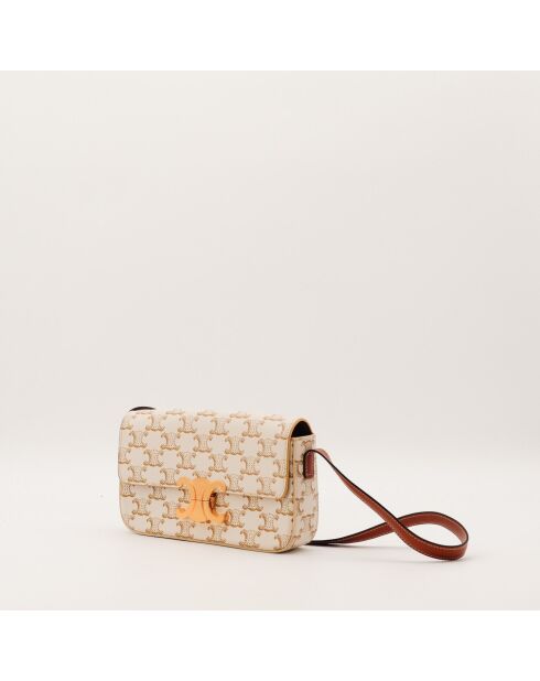 Sac Triomphe Claude marron - 10.5 x 21 x 4 cm