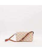 Sac Triomphe Claude marron - 10.5 x 21 x 4 cm