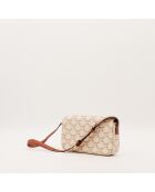Sac Triomphe Claude marron - 10.5 x 21 x 4 cm