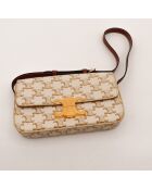 Sac Triomphe Claude marron - 10.5 x 21 x 4 cm