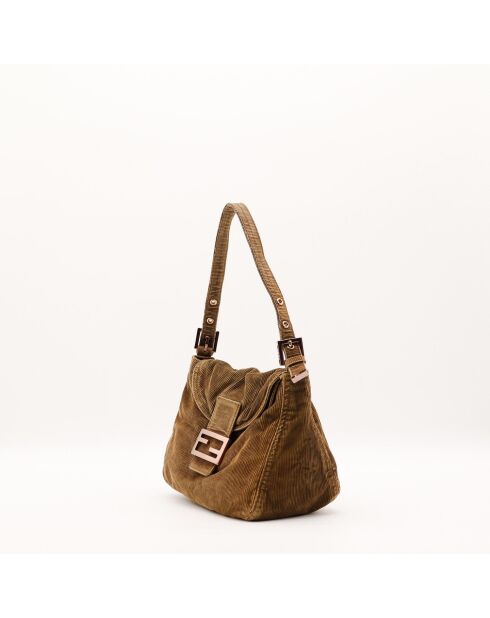 Sac Mamma Baguette Corduroy kaki - 24 x 18 x 13 cm