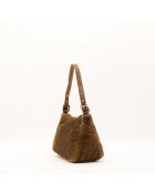 Sac Mamma Baguette Corduroy kaki - 24 x 18 x 13 cm