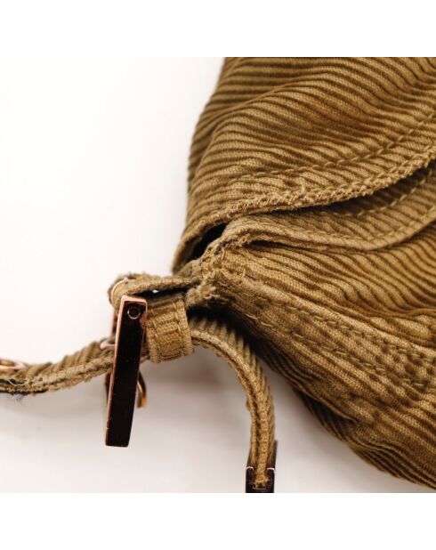 Sac Mamma Baguette Corduroy kaki - 24 x 18 x 13 cm