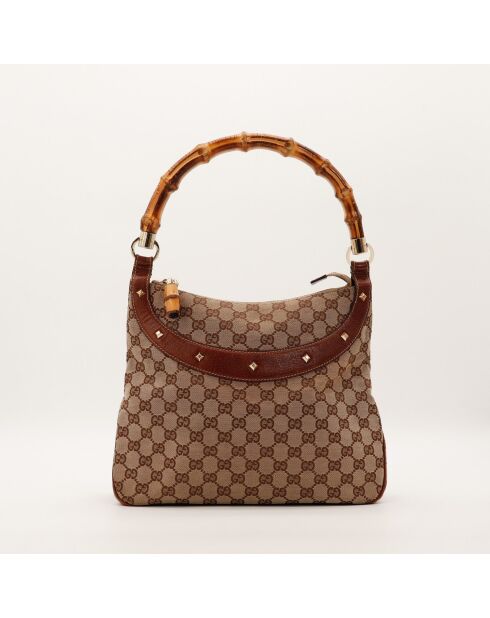 Sac Hobo Anita Bambou cognac - 33 x 26 x 8 cm