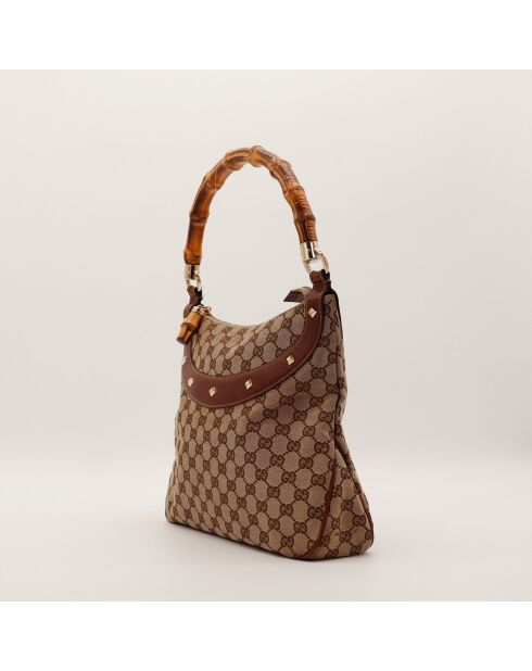 Sac Hobo Anita Bambou cognac - 33 x 26 x 8 cm