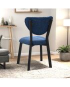Stuhl Elma Marineblau - L.47 cm x H. 85 cm x T. 45 cm