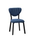 Stuhl Elma Marineblau - L.47 cm x H. 85 cm x T. 45 cm