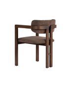 Toscaanse stoel in bruin/walnoot - l. 54 cm x H. 76 cm x D. 54 cm