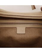 Sac en cuir Hobo Amalfi crème - 39 x 24 x 3 cm