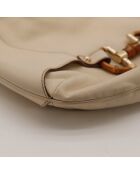 Sac en cuir Hobo Amalfi crème - 39 x 24 x 3 cm