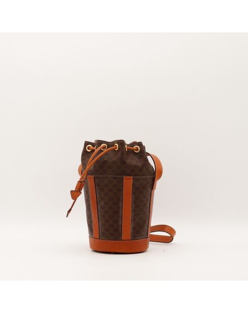 Sac Seau Clara Macadam marron - 13 x 22 x 13 cm