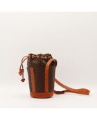 Sac Seau Clara Macadam marron - 13 x 22 x 13 cm