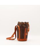 Sac Seau Clara Macadam marron - 13 x 22 x 13 cm