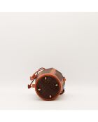 Sac Seau Clara Macadam marron - 13 x 22 x 13 cm