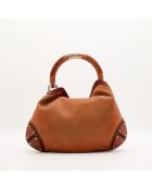 Sac en cuir Indy camel - 46 x 38 x 3 cm
