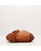 Sac en cuir Indy camel - 46 x 38 x 3 cm