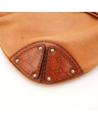Sac en cuir Indy camel - 46 x 38 x 3 cm