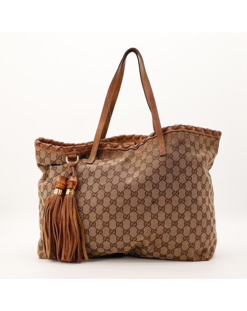 Tote bag Bella marron - 34 x 27 x 14 cm