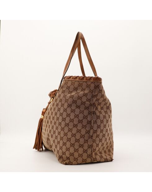 Tote bag Bella marron - 34 x 27 x 14 cm
