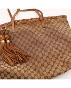 Tote bag Bella marron - 34 x 27 x 14 cm