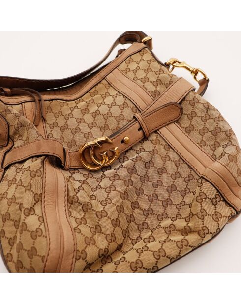 Sac Hobo Running beige - 33 x 38 x 18 cm