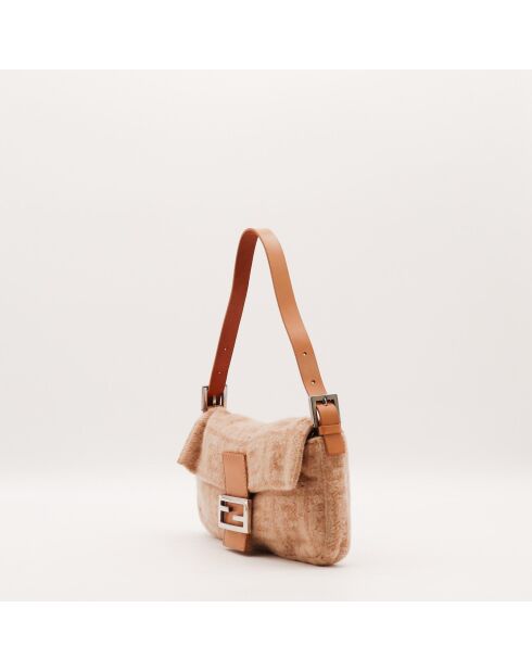Sac Mamma Baguette Laine orange - 26 x 17 x 4 cm