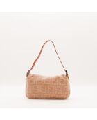 Sac Mamma Baguette Laine orange - 26 x 17 x 4 cm