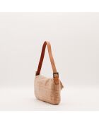 Sac Mamma Baguette Laine orange - 26 x 17 x 4 cm