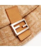 Sac Mamma Baguette Laine orange - 26 x 17 x 4 cm