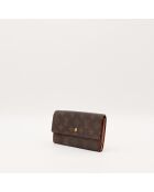 Portefeuille Sarah marron - 19 x 10 x 2 cm
