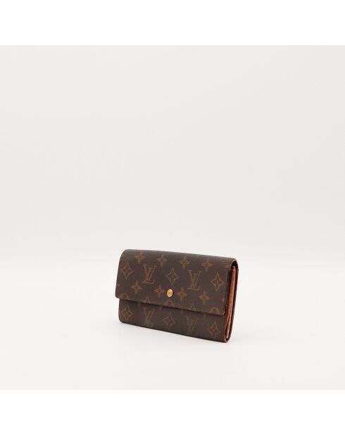 Portefeuille Sarah marron - 19 x 10 x 2 cm