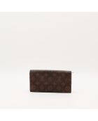 Portefeuille Sarah marron - 19 x 10 x 2 cm