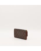 Portefeuille Sarah marron - 19 x 10 x 2 cm
