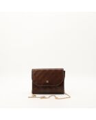 Sac en cuir Wallet on Chain brun - 17 x 14 x 4 cm